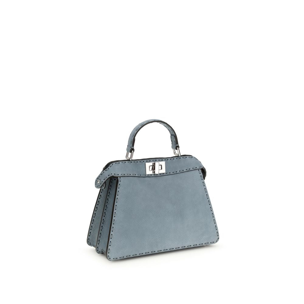 Light Blue Calf Leather Bos Taurus Handbag