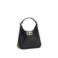 Black Lamb Leather Shoulder Bag