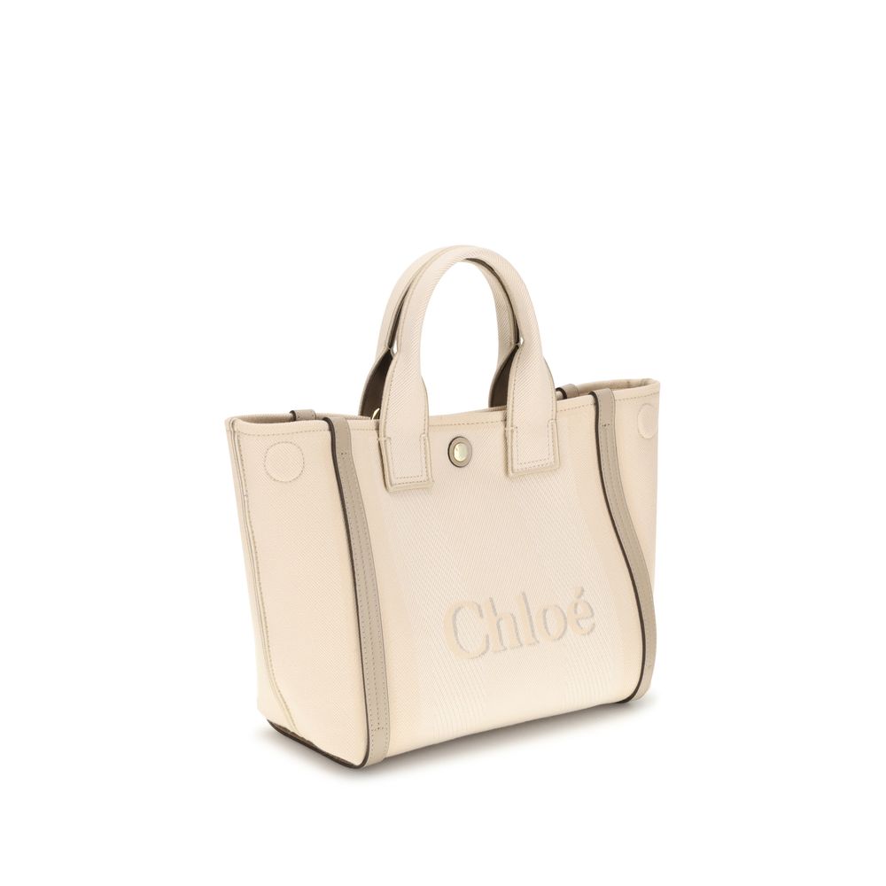 Beige Cotton Handbag