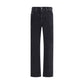 Black Cotton Relaxed Fit Jeans